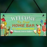 Home Bar Welcome Sign Funny Bar Accessories For Home Pub