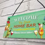 Home Bar Welcome Sign Funny Bar Accessories For Home Pub