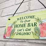 Home Bar Welcome Cocktail Sign Garden Bar Decor Plaques Novelty