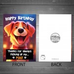 Funny Birthday Card From Dog To Mum Dad Funny Card From The Dog
