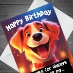 Funny Birthday Card From Dog To Mum Dad Funny Card From The Dog