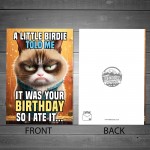 Humorous Birthday Card From Cat Funny Card For Men Women