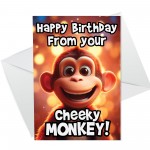 Birthday Card For Mum or Dad Funny Card From Daughter Son Cards 