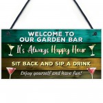 Colourful Garden Sign Home Bar Garden Signs And Plaques Funny
