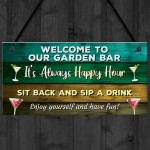 Colourful Garden Sign Home Bar Garden Signs And Plaques Funny