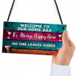 Colourful Bar Sign For Home Bar Garden Signs And Plaques Funny