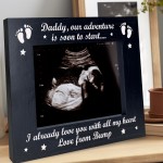Daddy To Be Gift From Bump Wood Photo Frame Daddy To Be