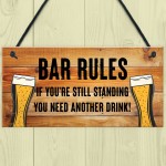 Bar Signs For Home Bar Rules Alcohol Funny Quote Shabby Chic