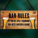 Bar Signs For Home Bar Rules Alcohol Funny Quote Shabby Chic