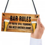 Bar Signs For Home Bar Rules Alcohol Funny Quote Shabby Chic