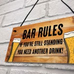 Bar Signs For Home Bar Rules Alcohol Funny Quote Shabby Chic