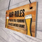 Bar Signs For Home Bar Rules Alcohol Funny Quote Shabby Chic