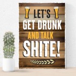 Bar Sign For Home Bar Garden Signs Hanging Sign FUNNY Alcohol