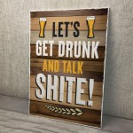 Bar Sign For Home Bar Garden Signs Hanging Sign FUNNY Alcohol