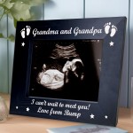 Gift For Grandma And Grandpa Wood Photo Frame Gift From Bump
