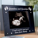 Gift For Grandma And Grandpa Wood Photo Frame Gift From Bump