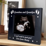 Gift For Grandma And Grandpa Wood Photo Frame Gift From Bump