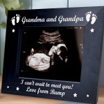 Gift For Grandma And Grandpa Wood Photo Frame Gift From Bump