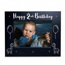 2nd Birthday Gift For Son Brother Grandson Wood Photo Frame