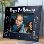 2nd Birthday Gift For Son Brother Grandson Wood Photo Frame