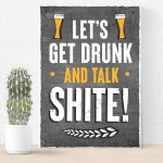 FUNNY Bar Sign Garden Signs Hanging Home Bar Sign Alcohol Gift