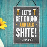 FUNNY Bar Sign Garden Signs Hanging Home Bar Sign Alcohol Gift