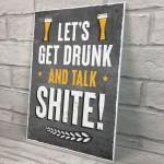 FUNNY Bar Sign Garden Signs Hanging Home Bar Sign Alcohol Gift
