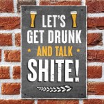 FUNNY Bar Sign Garden Signs Hanging Home Bar Sign Alcohol Gift