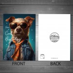 Funny Birthday Card For Him Her Men Women Funny Dog Card 