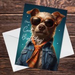 Funny Birthday Card For Him Her Men Women Funny Dog Card 