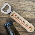 Awesome Teacher TA Bottle Opener Thank You Gift End of Term