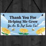 Teacher Thank You Plaque End of Term Leaving School Nursery