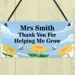 PERSONALISED Teacher Thank You Sign Leaving Gifts For Teacher