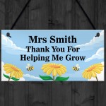 PERSONALISED Teacher Thank You Sign Leaving Gifts For Teacher