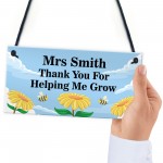 PERSONALISED Teacher Thank You Sign Leaving Gifts For Teacher