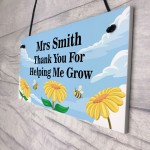 PERSONALISED Teacher Thank You Sign Leaving Gifts For Teacher