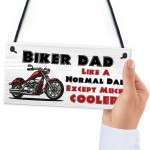 Funny Biker Dad Sign Biker Gift Dad Gift For Birthday Christmas