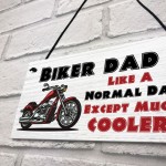 Funny Biker Dad Sign Biker Gift Dad Gift For Birthday Christmas