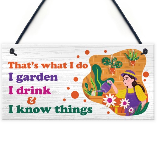 Funny Garden Sign For Garden Lover Gift For Women Her