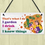 Funny Garden Sign For Garden Lover Gift For Women Her