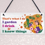 Funny Garden Sign For Garden Lover Gift For Women Her