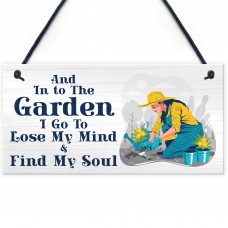 Find My Soul Novelty Hanging Garden Shed Summer House Sign 