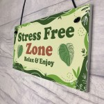 Stress Free Zone Relax And Enjoy Hot Tub Sign Garden Shed Sign