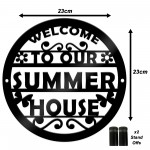 Summer House Welcome Sign For Garden Acrylic Garden Shed Sign