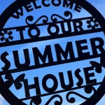 Summer House Welcome Sign For Garden Acrylic Garden Shed Sign