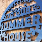 Summer House Welcome Sign For Garden Acrylic Garden Shed Sign