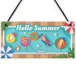 Summer Garden Hot Tub Accessories Garden Decor Plaque Swimming