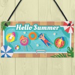 Summer Garden Hot Tub Accessories Garden Decor Plaque Swimming