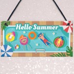 Summer Garden Hot Tub Accessories Garden Decor Plaque Swimming