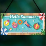 Summer Garden Hot Tub Accessories Garden Decor Plaque Swimming